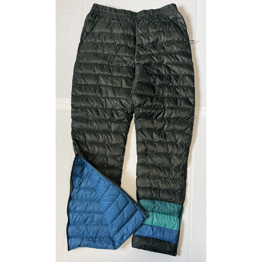 COTOPAXI Fuego Down Pants - Unisex Green Insulated Puffy Hiking - Size Small